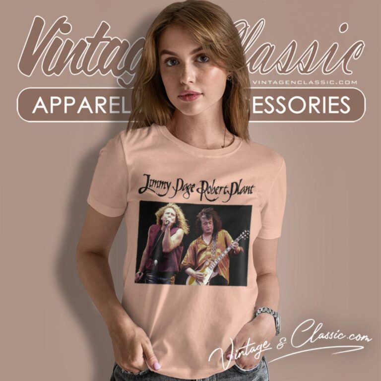 Jimmy Page And Robert Plant Women T Shirt Jimmy Page And Robert Plant Women T Shirt