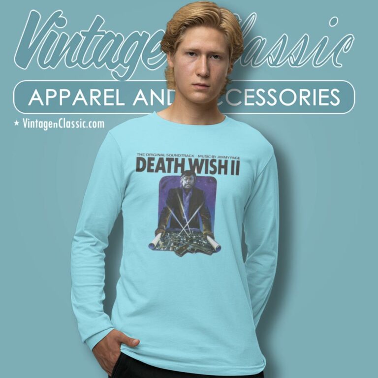 Jimmy Page Death Wish Ii Long Sleeve Tee Jimmy Page Death Wish Ii Long Sleeve Tee