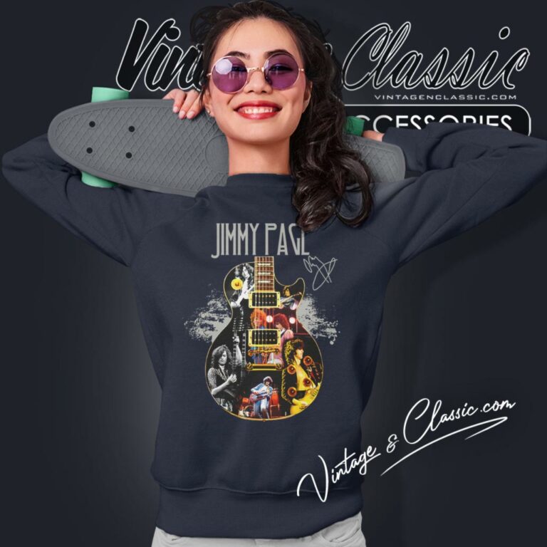 Jimmy Page Guitarist Signature Sweatshirt Jimmy Page Guitarist Signature Sweatshirt