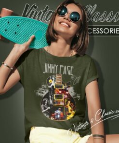 Jimmy Page Guitarist Signature Women T Shirt