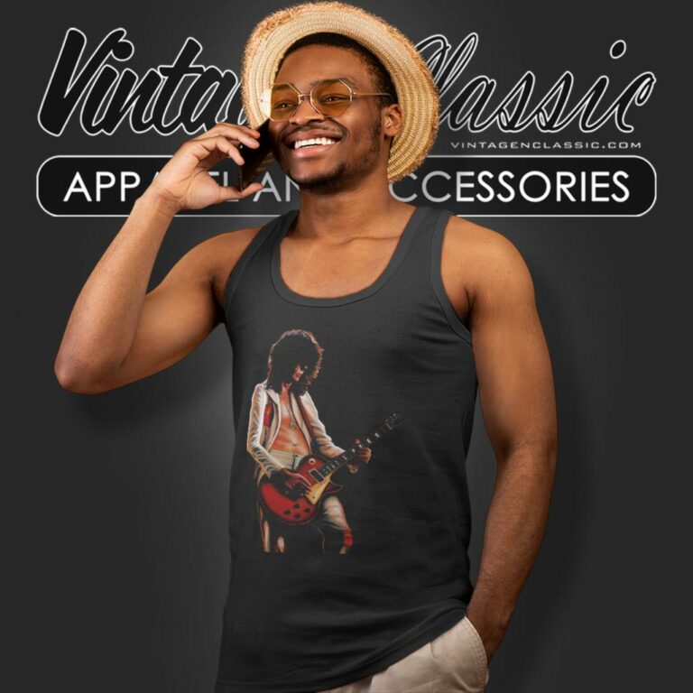 Jimmy Page Live In Concert Tank Top Racerback Jimmy Page Live In Concert Tank Top Racerback