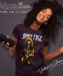 Jimmy Page Play Guitar Women T Shirt