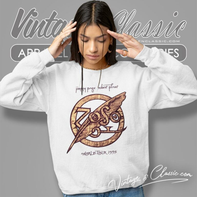 Jimmy Page Robert Plant Tour Sweatshirt Jimmy Page Robert Plant Tour Sweatshirt