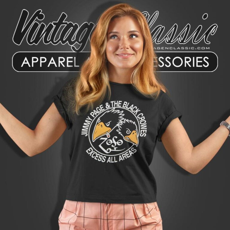 Jimmy Page Shirt Black Crowes Excess Areas Women T Shirt Jimmy Page Shirt Black Crowes Excess Areas Women T Shirt