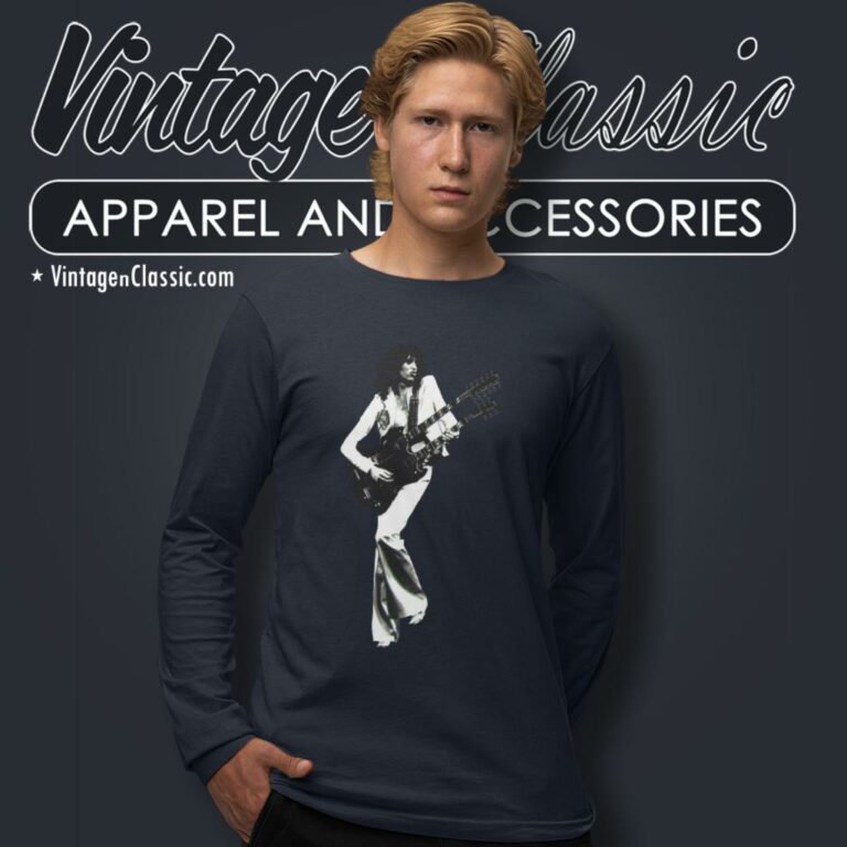 Jimmy Page Shirt Live In Concert Long Sleeve Tee Jimmy Page Shirt Live In Concert Long Sleeve Tee