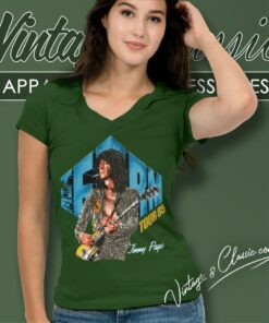 Jimmy Page The Firm Concert V Neck TShirt