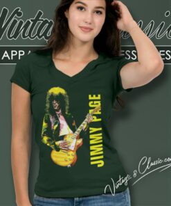 Jimmy Page The Guitarist V Neck TShirt