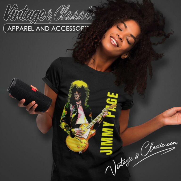 Jimmy Page The Guitarist Women T Shirt Jimmy Page The Guitarist Women T Shirt