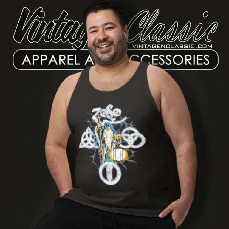 Jimmy Page Zoso Wizard Tank Top Racerback Jimmy Page Zoso Wizard Tank Top Racerback
