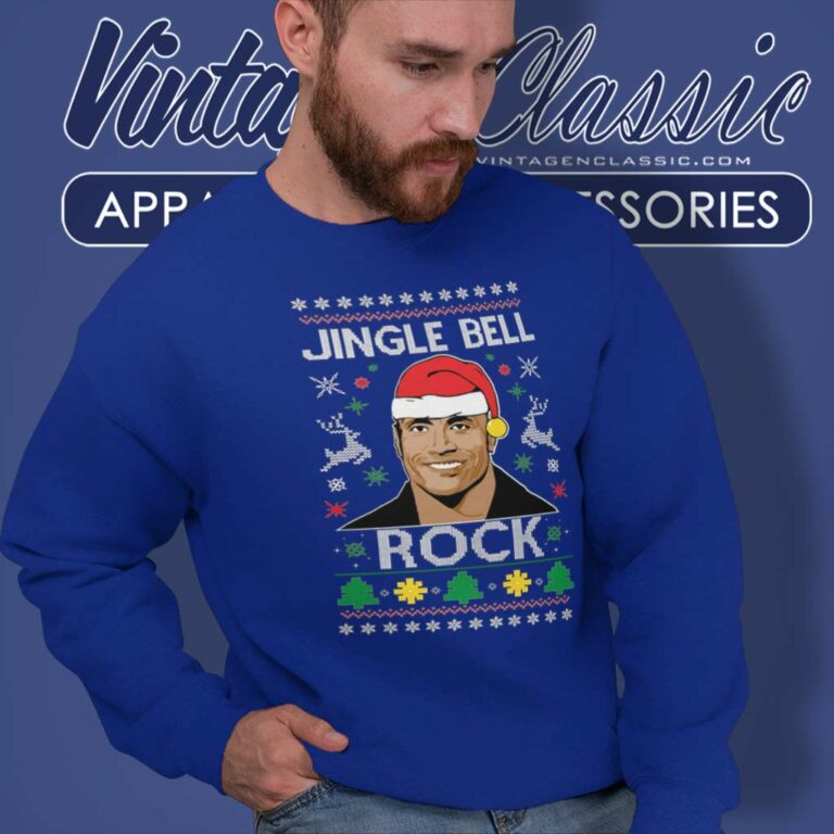 Jingle Bell The Rock Ugly Christmas Sweatshirt 1 Jingle Bell The Rock Ugly Christmas Sweatshirt 1
