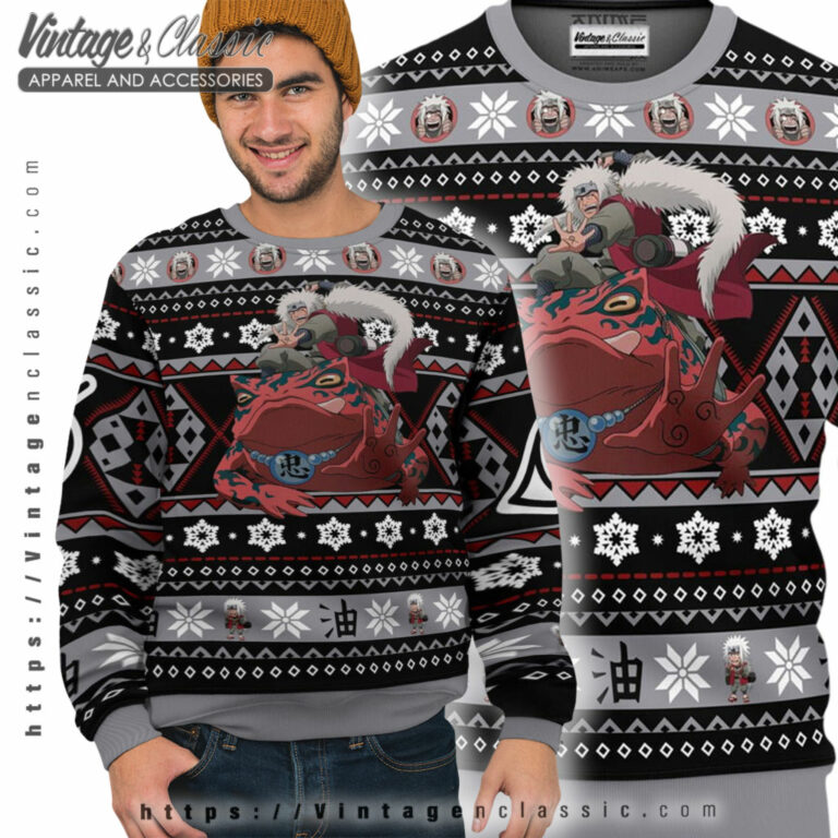 Jiraiya Naruto Christmas Ugly Sweater Ugly Sweater Jiraiya Naruto Christmas Ugly Sweater Ugly Sweater