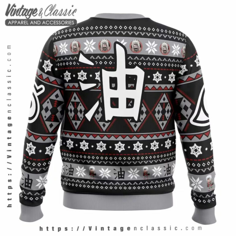 Jiraiya Naruto Christmas Ugly Sweater back Ugly Sweater Jiraiya Naruto Christmas Ugly Sweater back Ugly Sweater