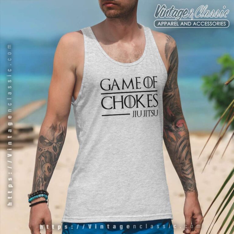Jiu Jitsu Game Of Chokes Tank Top Racerback Jiu Jitsu Game Of Chokes Tank Top Racerback