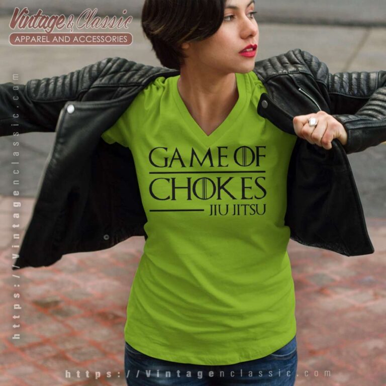 Jiu Jitsu Game Of Chokes V Neck TShirt Jiu Jitsu Game Of Chokes V Neck TShirt