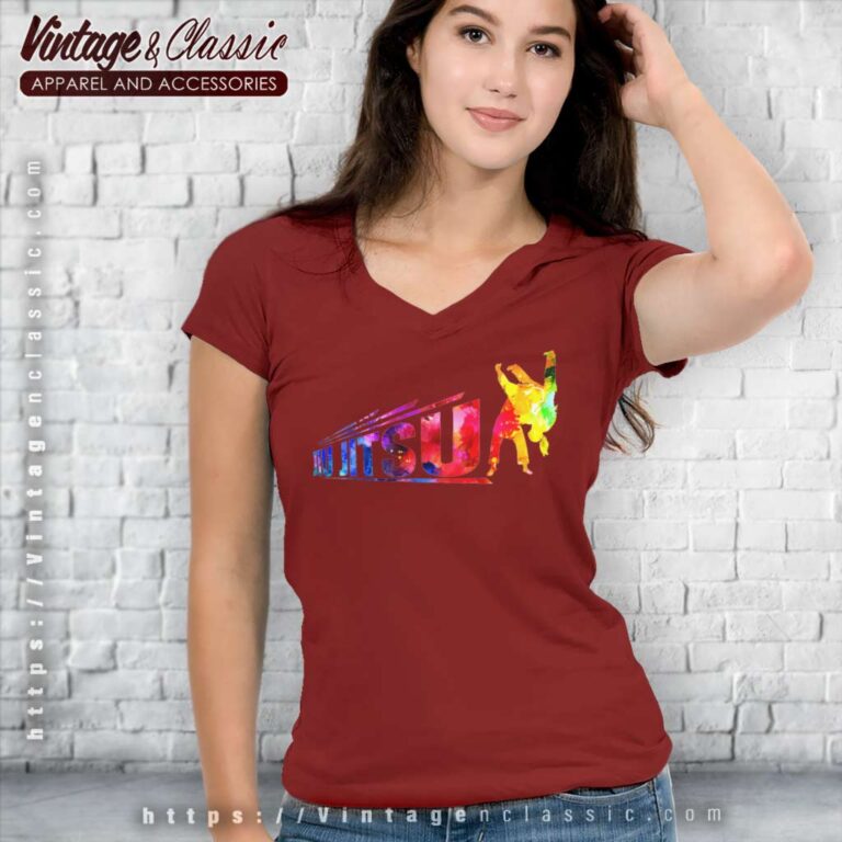 Jiu Jitsu Greater Watercolor V Neck TShirt Jiu Jitsu Greater Watercolor V Neck TShirt