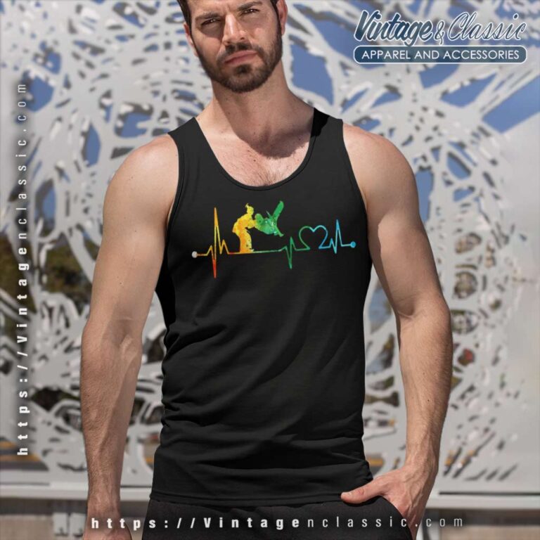 Jiu Jitsu Heartbeat Watercolor Tank Top Racerback Jiu Jitsu Heartbeat Watercolor Tank Top Racerback