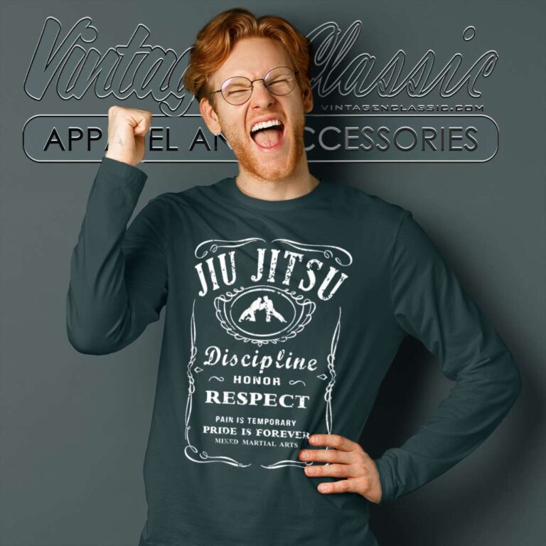 Jiu Jitsu Whiskey Label Long Sleeve Tee Jiu Jitsu Whiskey Label Long Sleeve Tee