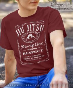 Jiu Jitsu Whiskey Label T Shirt