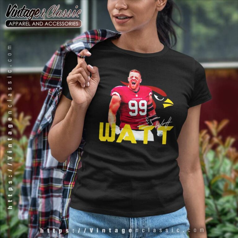 Jj Watt Arizona Cardinals Signature Women TShirt Jj Watt Arizona Cardinals Signature Women TShirt