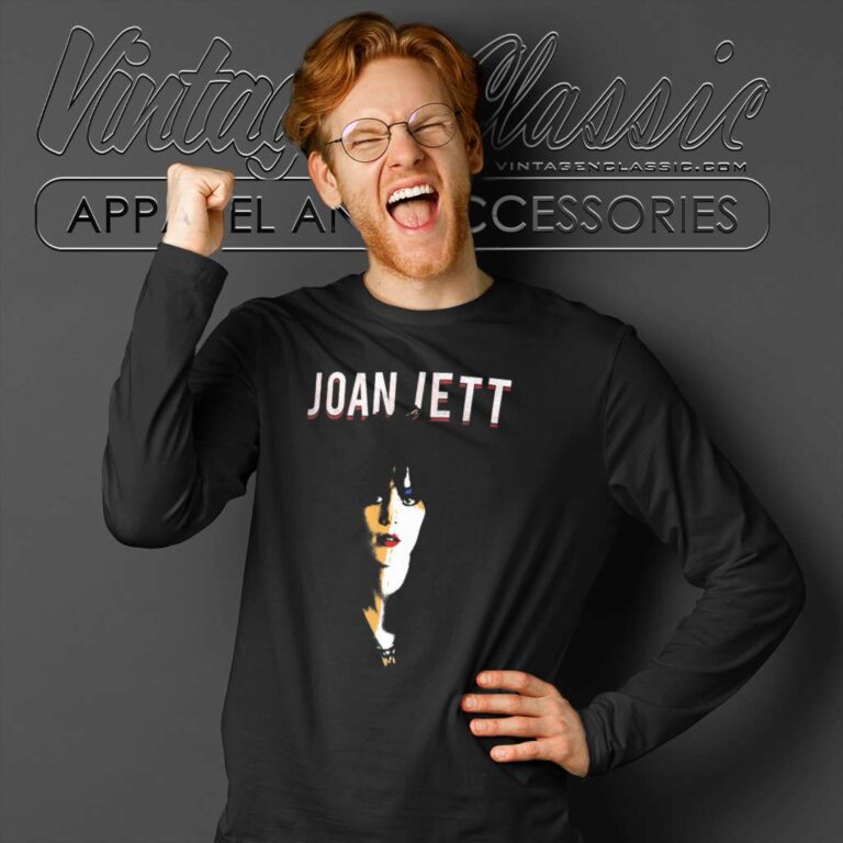 Joan Jett Color Face Long Sleeve Tee Joan Jett Color Face Long Sleeve Tee