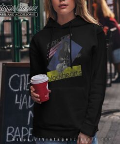 Joan Jett Colorblock Photo Raglan Raglan Baseball Hoodie