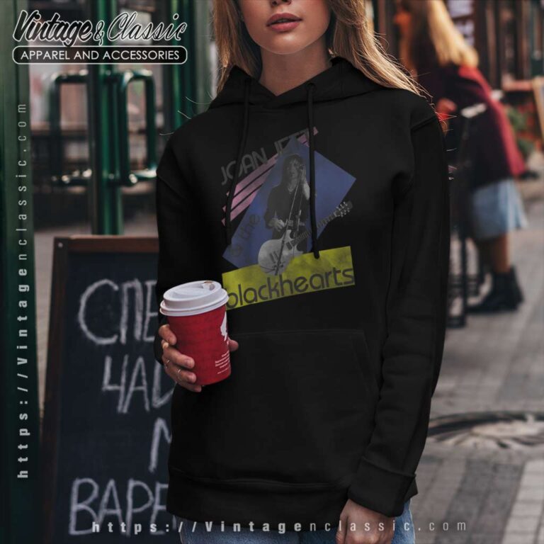 Joan Jett Colorblock Photo Raglan Raglan Baseball Hoodie Joan Jett Colorblock Photo Raglan Raglan Baseball Hoodie
