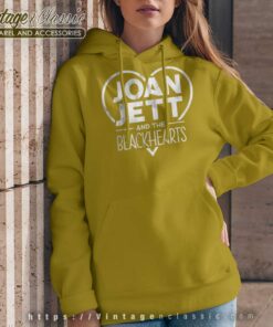 Joan Jett Distressed Blackhearts Logo Hoodie