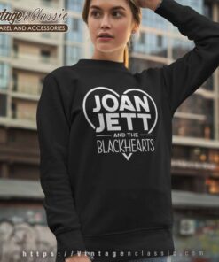 Joan Jett Distressed Blackhearts Logo Sweatshirt