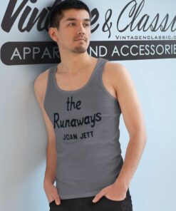 Joan Jett Distressed The Runaways Tank Top Racerback