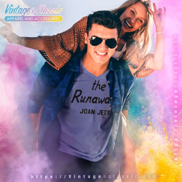 Joan Jett Distressed The Runaways V Neck TShirt Joan Jett Distressed The Runaways V Neck TShirt