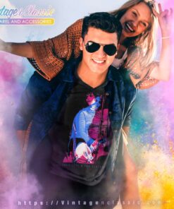 Joan Jett Double Exposure V Neck TShirt