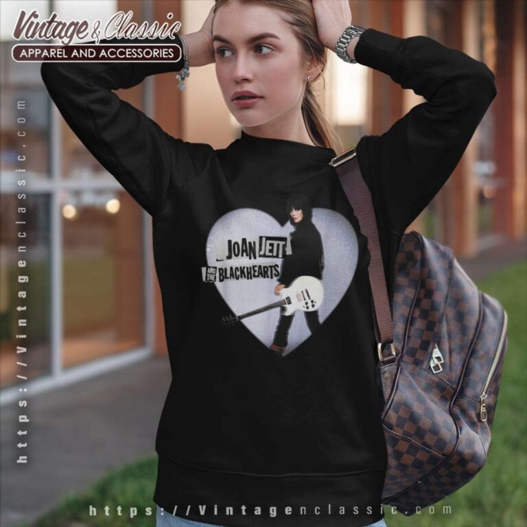 Joan Jett Heart Guitar Sweatshirt Joan Jett Heart Guitar Sweatshirt