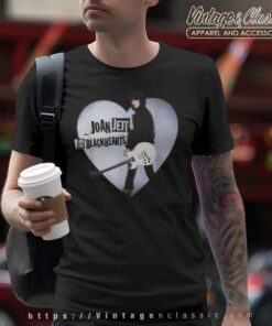 Joan Jett Heart Guitar T Shirt
