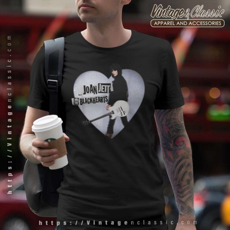 Joan Jett Heart Guitar T Shirt Joan Jett Heart Guitar T Shirt