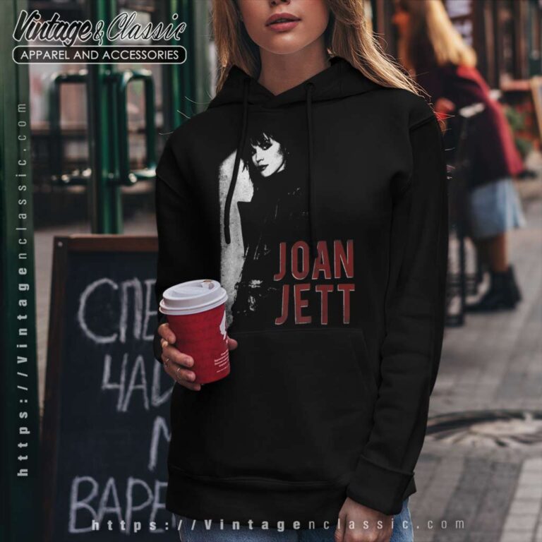 Joan Jett Looking Back Photo Hoodie Joan Jett Looking Back Photo Hoodie