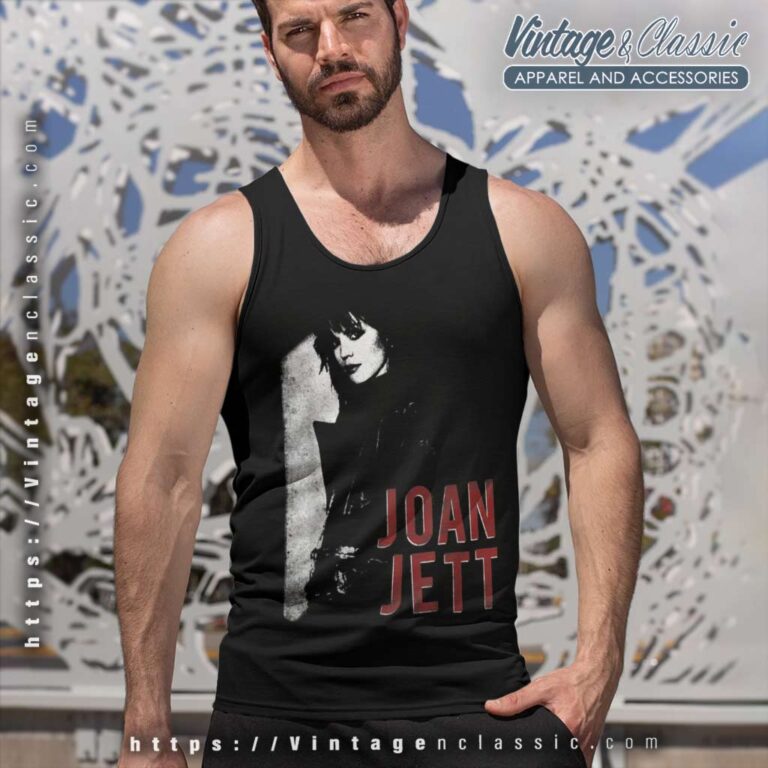 Joan Jett Looking Back Photo Tank Top Racerback Joan Jett Looking Back Photo Tank Top Racerback