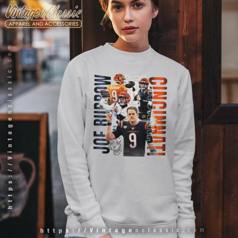 Joe Burrow 9 Cincinnati Sweatshirt Joe Burrow 9 Cincinnati Sweatshirt