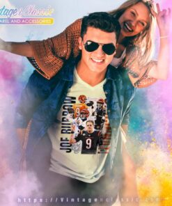 Joe Burrow 9 Cincinnati V Neck TShirt