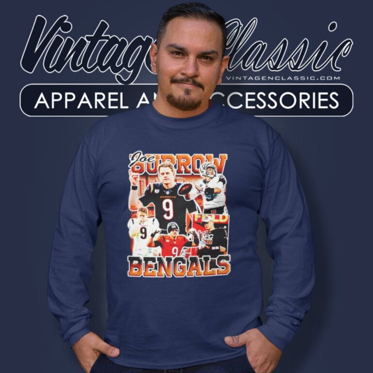 Joe Burrow Bengal Cincinnati Football Long Sleeve Tee Joe Burrow Bengal Cincinnati Football Long Sleeve Tee