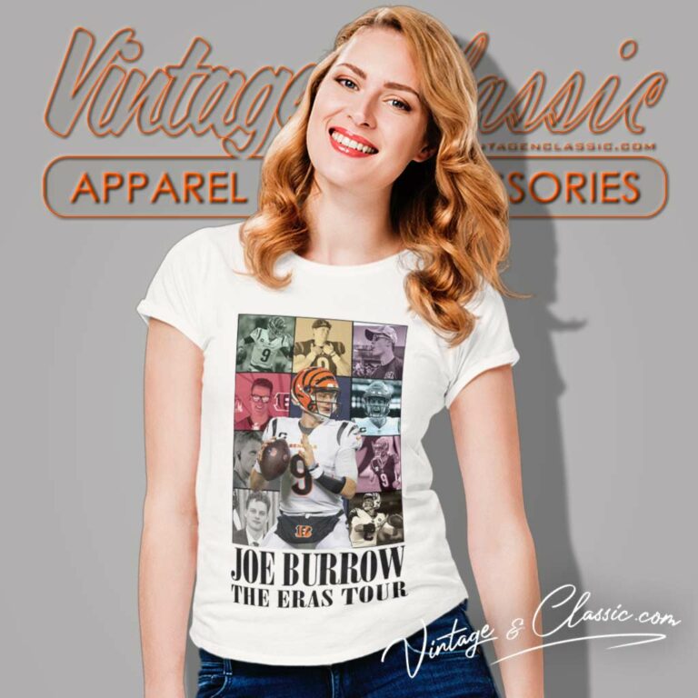 Joe Burrow Bengals The Eras Tour Women TShirt Joe Burrow Bengals The Eras Tour Women TShirt