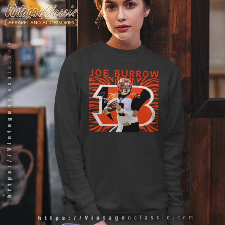 Joe Burrow Cincinnati Bengals Sweatshirt Joe Burrow Cincinnati Bengals Sweatshirt