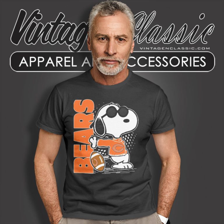 Joe Cool Snoopy Chicago Bears T Shirt Joe Cool Snoopy Chicago Bears T Shirt