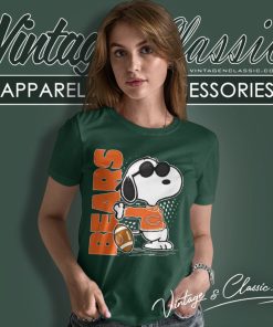 Joe Cool Snoopy Chicago Bears Women T Shirt