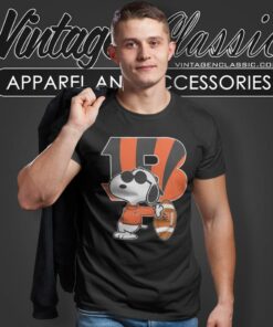 Joe Cool Snoopy Cincinnati Bengals T Shirt