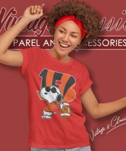 Joe Cool Snoopy Cincinnati Bengals Women T Shirt