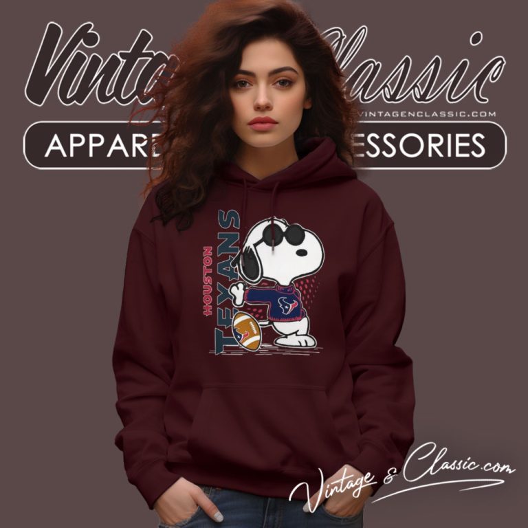 Joe Cool Snoopy Houston Texans Hoodie Joe Cool Snoopy Houston Texans Hoodie