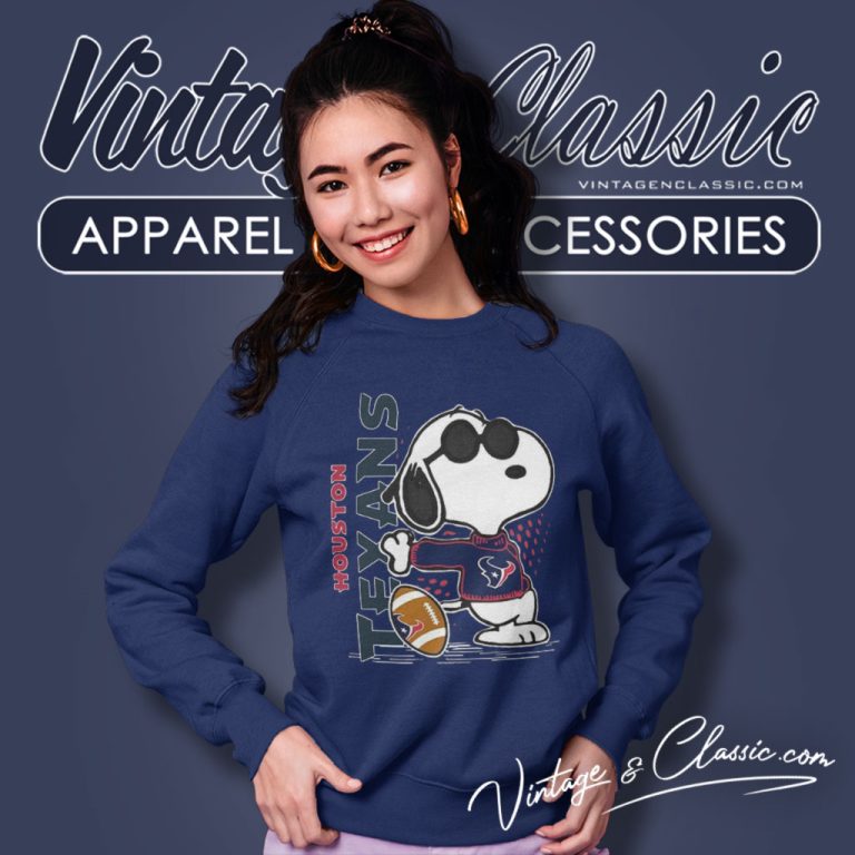 Joe Cool Snoopy Houston Texans Sweatshirt Joe Cool Snoopy Houston Texans Sweatshirt