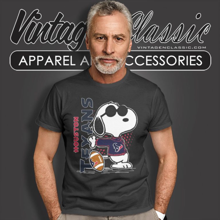 Joe Cool Snoopy Houston Texans T Shirt Joe Cool Snoopy Houston Texans T Shirt