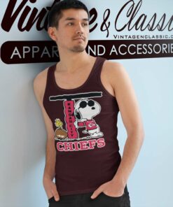 Joe Cool Snoopy Kansas City Chiefs Nfl Tank Top Racerback