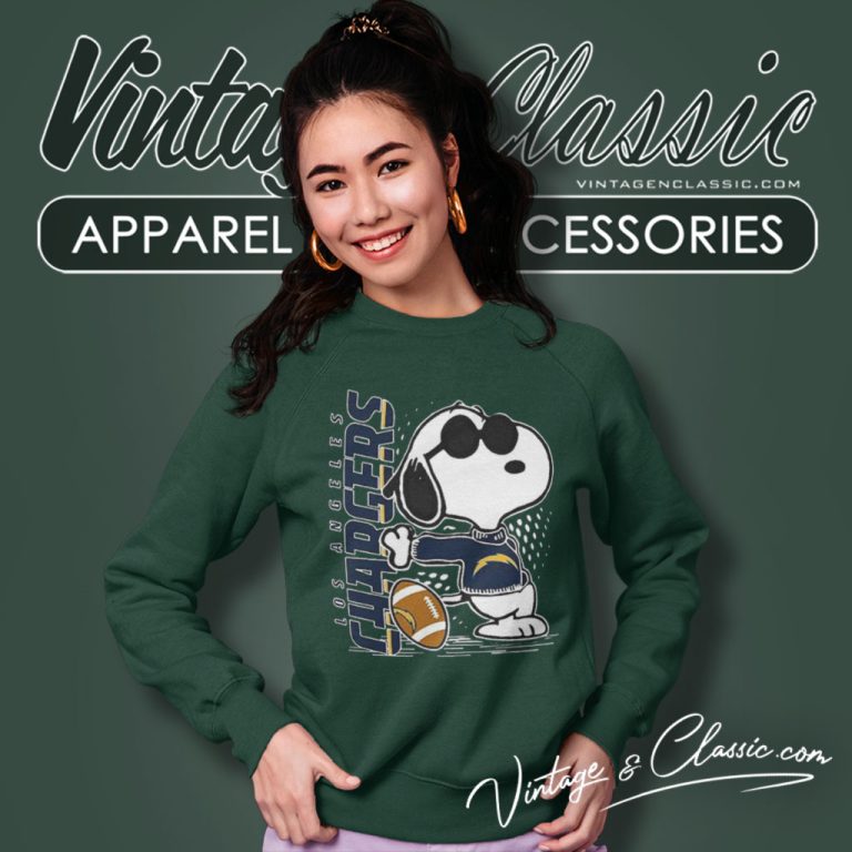 Joe Cool Snoopy Los Angeles Chargers Sweatshirt Joe Cool Snoopy Los Angeles Chargers Sweatshirt
